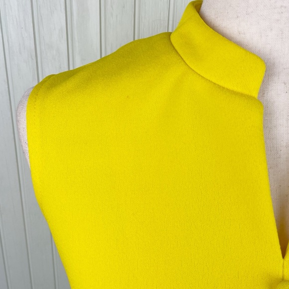 Vintage 60s 70s Puritan Young Forever Yellow Blue Floral Hostess Long Maxi Dress - Picture 14 of 15